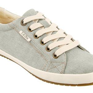 Taos Star womens sneaker, sage wash color, size 7.5, fit like a 7